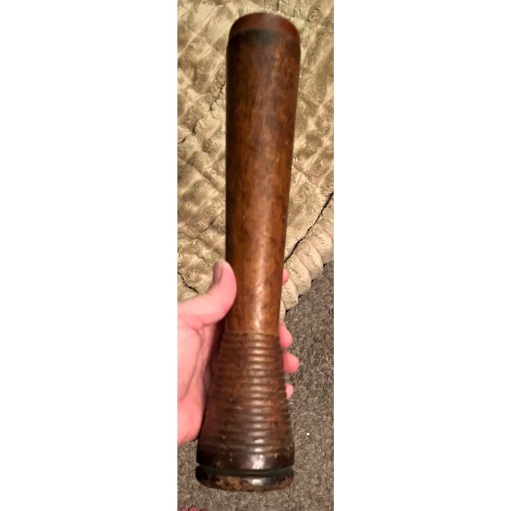Vintage Early 1900s Wooden Textile Mill Spindle Spool Bobbin Industrial Beehive